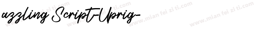 azzling Script-Uprig字体转换